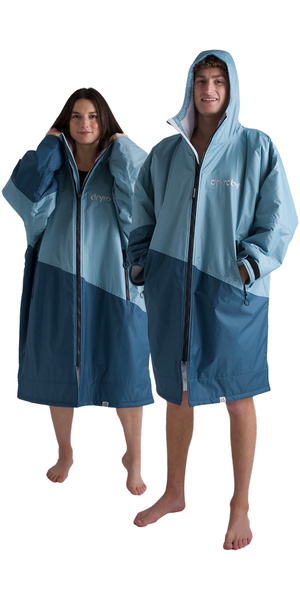 2026 Dryrobe Advance Albornoz De Manga Larga DALSV3 - Blue / Gris Claro